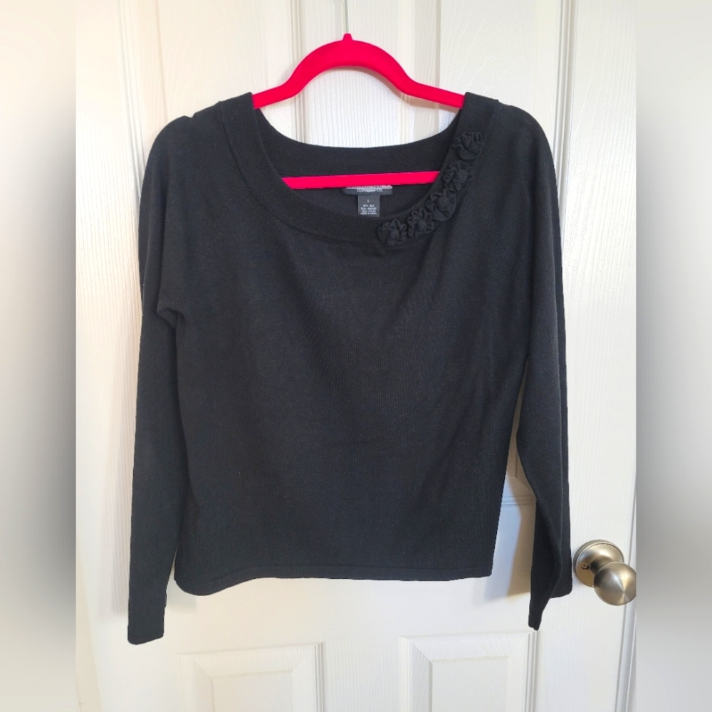 World Republic sweater floral collar  size large